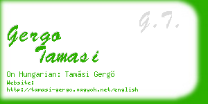 gergo tamasi business card